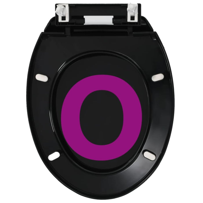 Soft-close Toilet Seat with Quick-release Design Black