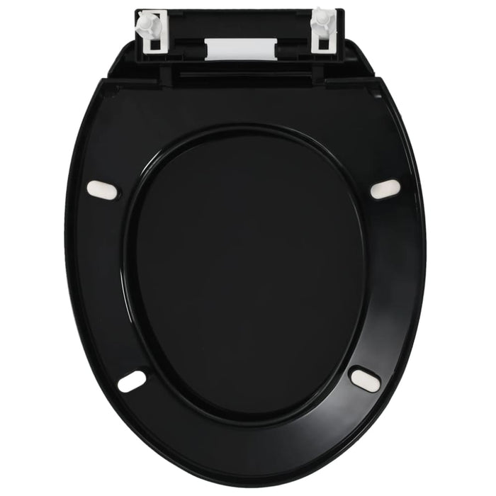 Soft - close Toilet Seat With Quick - release Design Black