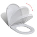 Soft-close Toilet Seat with Quick-release Design White
