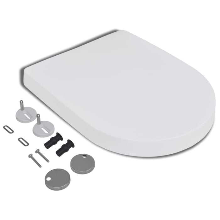 Soft-close Toilet Seat with Quick-release Design White