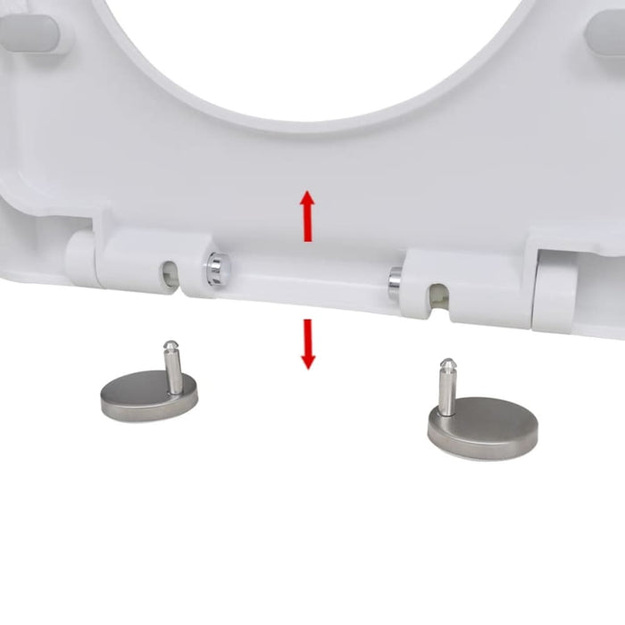Soft-close Toilet Seat with Quick-release Design White