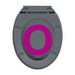 Soft-close Toilet Seat Quick Release Grey Oval Oapnoi