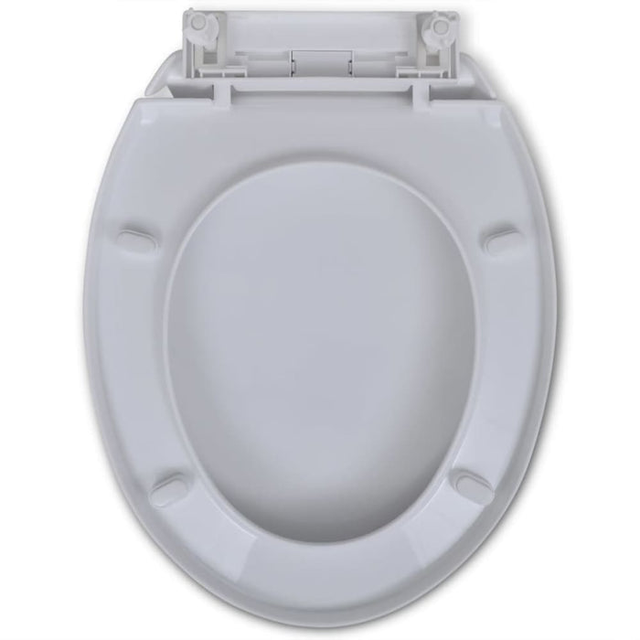Soft-close Toilet Seat White Oval Oaoilx