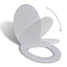 Soft-close Toilet Seat White Oval Oaoilx