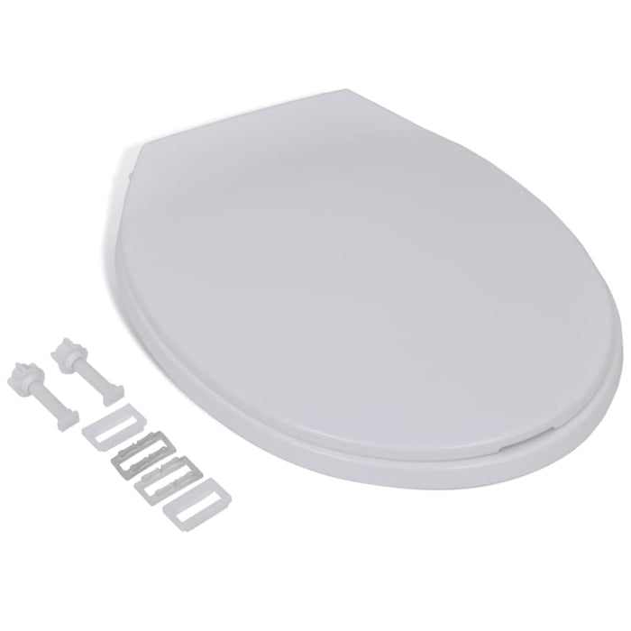 Soft-close Toilet Seat White Oval Oaoilx