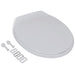 Soft-close Toilet Seat White Oval Oaoilx