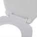 Soft - close Toilet Seat White Oval Oaoilx