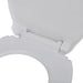 Soft-close Toilet Seat White Oval Oaoilx