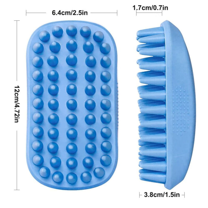 Soft Rubber Scrubber Massage Bath Comb Removes Loose Fur
