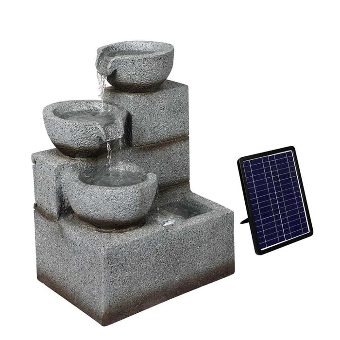 Solar Fountain Water Bird Bath Power Pump Kit Indoor Garden