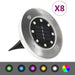 Solar Ground Lights 8 Pcs Led Rgb Colour Toplkp
