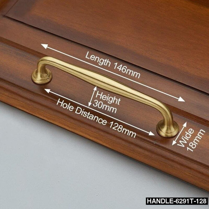 Solid Copper Kitchen Cupboard Door Pulls Cabinet Handles
