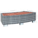 Spa Step Grey Poly Rattan 92x45x25 Cm Alalo