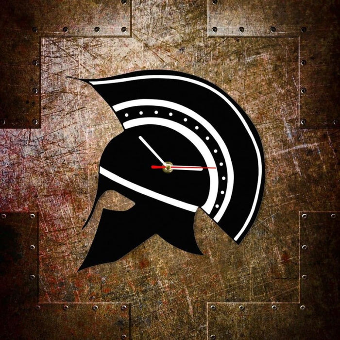 Sparta Greek Helmet Wall Clock