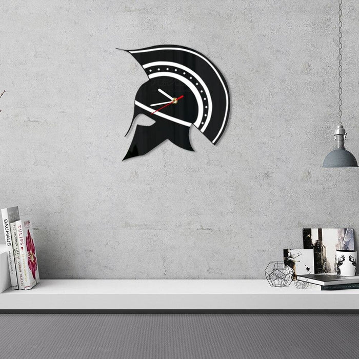 Sparta Greek Helmet Wall Clock