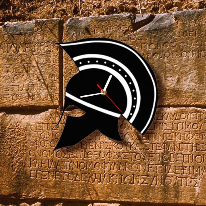 Sparta Greek Helmet Wall Clock