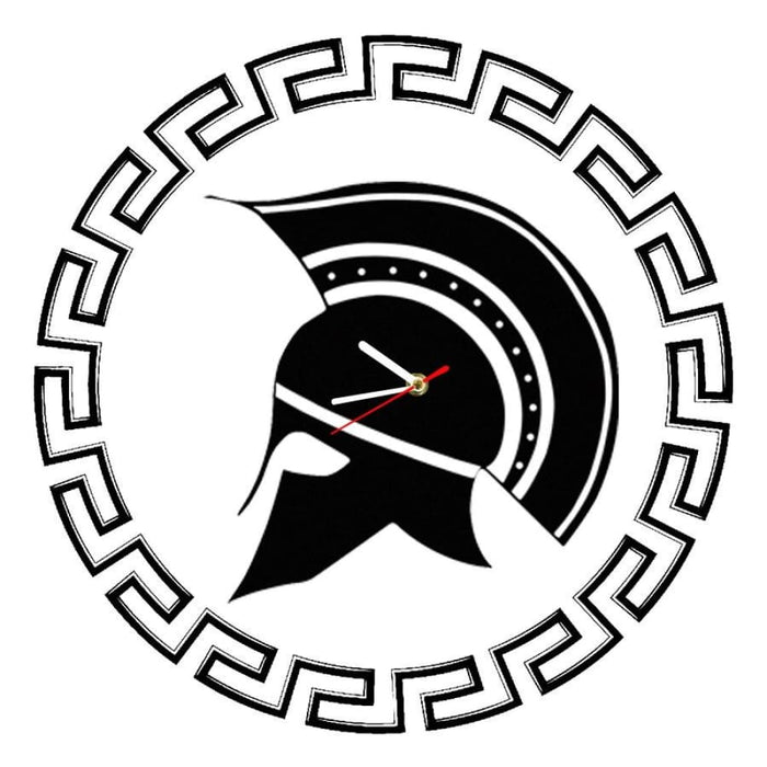 Sparta Greek Helmet Wall Clock