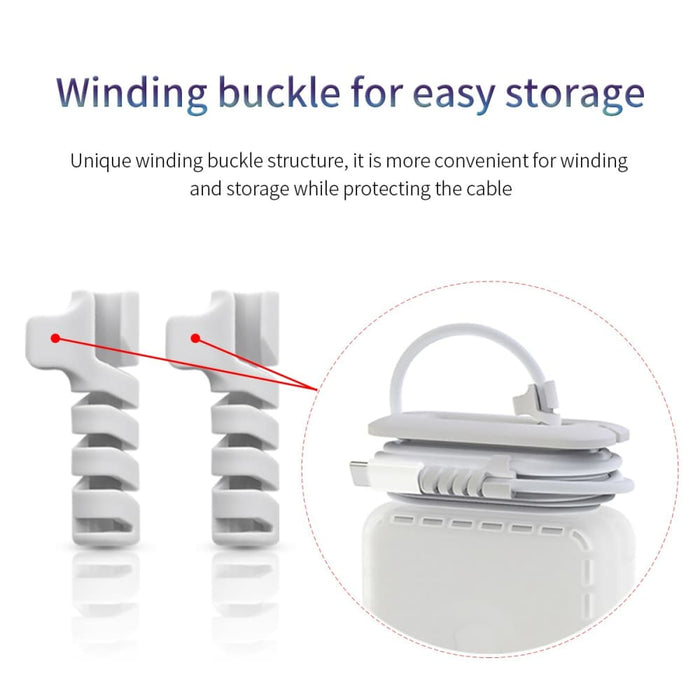 Spiral Data Cable Protective Cover for Apple Huawei Vivo