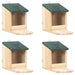 Squirrel Houses 4 Pcs Firwood Aixto