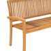 Stacking Garden Bench with Cushion Solid Teak Wood Tblttxo