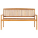 Stacking Garden Bench with Cushion Solid Teak Wood Tblttxx