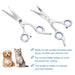 Stainless Steel Lightweight Curved Dog Grooming Scissors