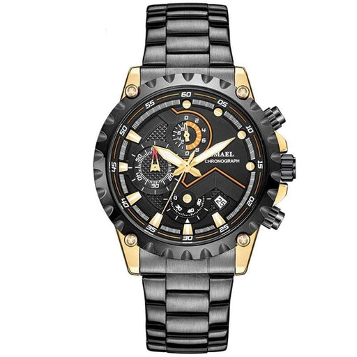 Stainless Steel Mens’’s Multi - functional Dial Wrist Watch