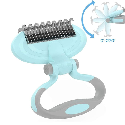 Stainless Steel Portable Rotatable Dual Sided Safe Dog Comb