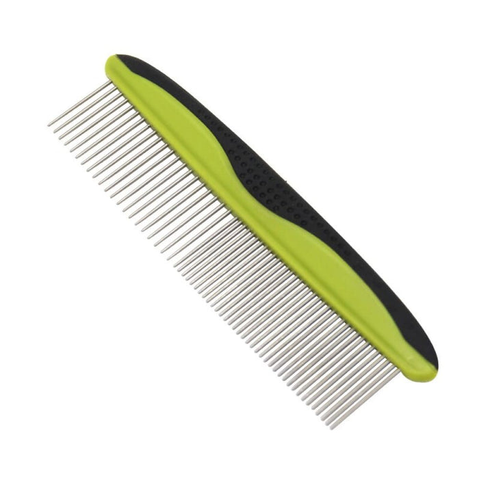 Stainless Steel Safe Round Teeth Anti - slip Dog Comb