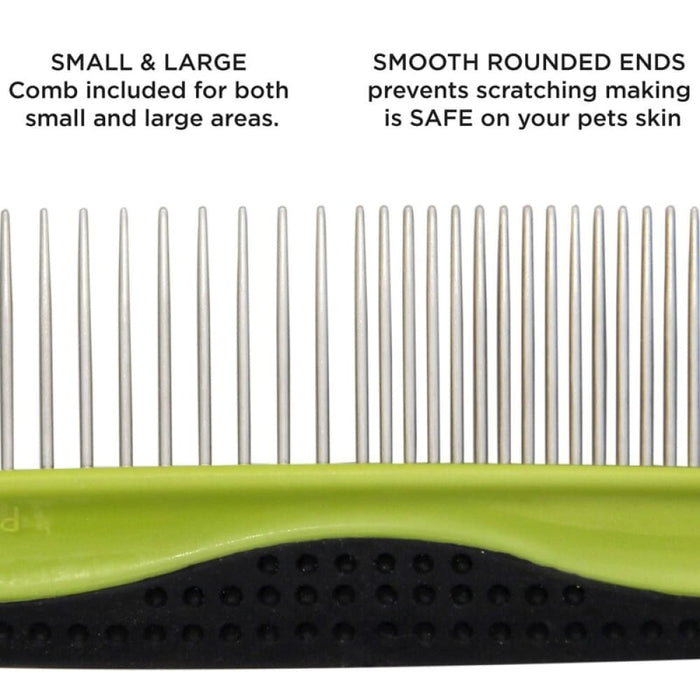 Stainless Steel Safe Round Teeth Anti-slip Dog Comb