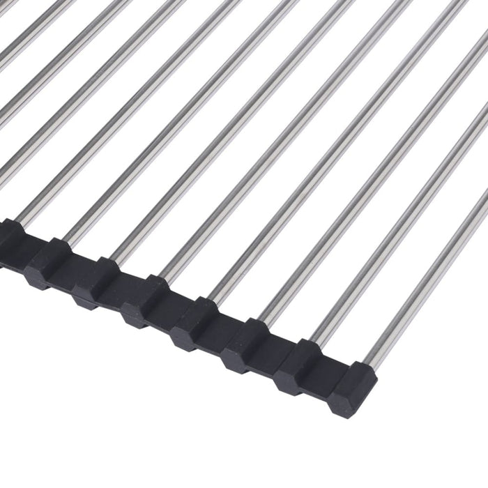 Stainless Steel Sink Kitchen Dish Drainer Foldable Drying