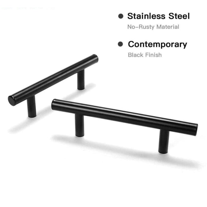 Stainless Steel Straight Cupboard Handles Knobs Brushed