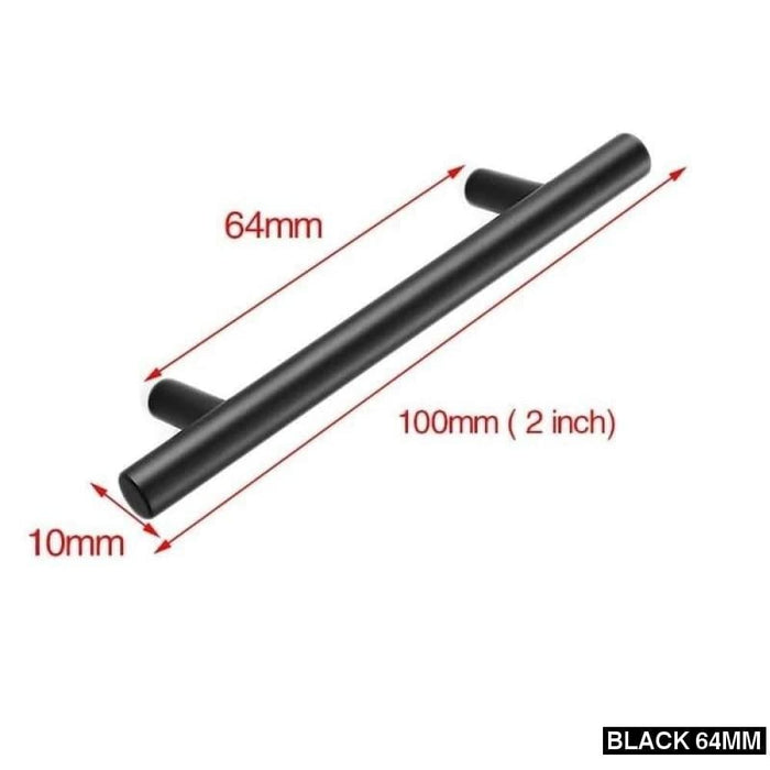 Stainless Steel Straight Cupboard Handles Knobs Brushed