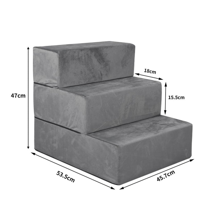 Pet Stair 3 Step Ramp Portable Adjustable Climbing Ladder