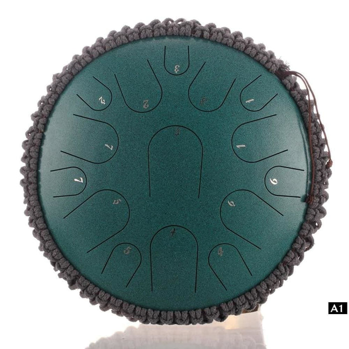 Steel Tongue Drum 13 Inch 15 Tone Handheld Tank Percussion