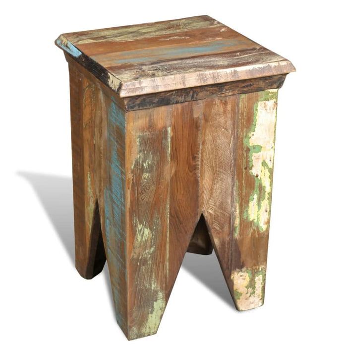 Stool Solid Reclaimed Wood Xabkpo