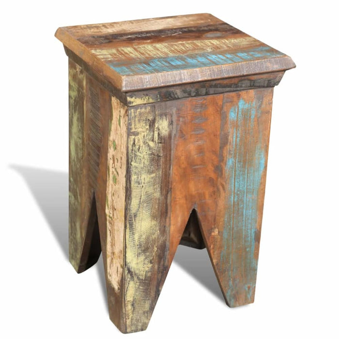 Stool Solid Reclaimed Wood Xabkpo