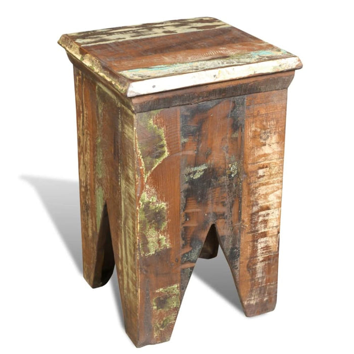 Stool Solid Reclaimed Wood Xabkpo