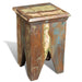Stool Solid Reclaimed Wood Xabkpo