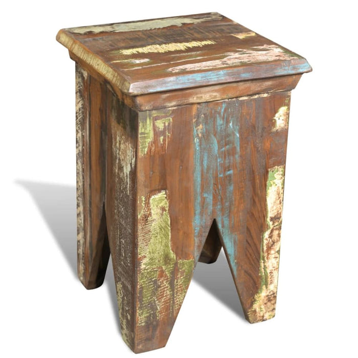 Stool Solid Reclaimed Wood Xabkpo