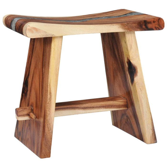Stool Solid Suar Wood and Polyresin Xnolai