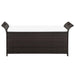 Storage Bench With Cushion Poly Rattan Brown Aaonx