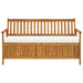 Storage Bench With Cushion Solid Acacia Wood Apkoo