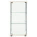 Storage Cabinet Tempered Glass White Txxiki