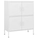 Storage Cabinet White 80x35x101.5 Cm Steel Ttloat
