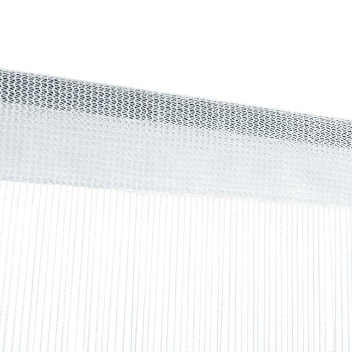 String Curtains 2 Pcs 140x250 Cm White Otxtkk