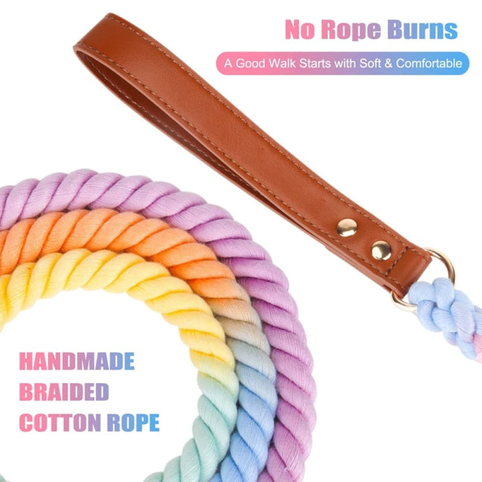 Strong no Tangle Handmade Braided Comfortable Leather