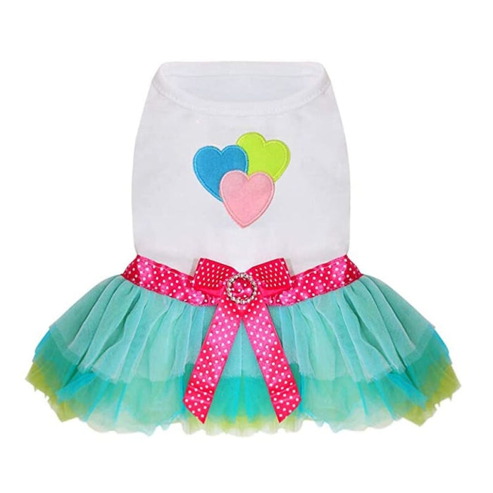 Summer Cute Comfortable Heart Lip Printed Princess Dress