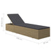 Sunlounger Poly Rattan Brown and Dark Grey Toboal