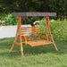 Swing Frame with Anthracite Roof Bent Wood Teak Finish